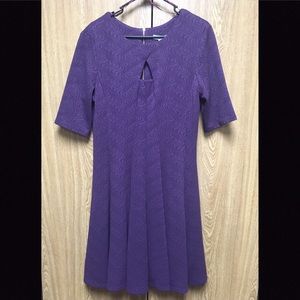Purple skater-style dress